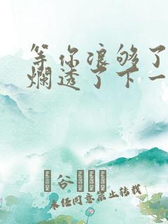 等你浪够了b也烂透了下一句