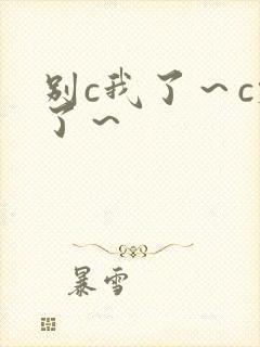 别c我了～c烂了～