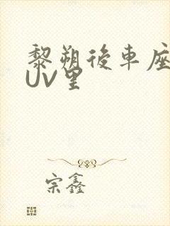 黎朔后车座上SUV里