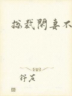 总裁闲妻不好当