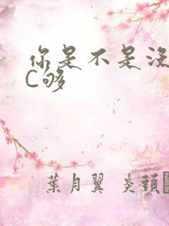 你是不是没有被C够