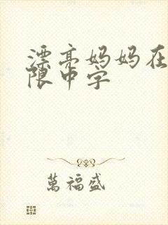 漂亮妈妈在观有限中字