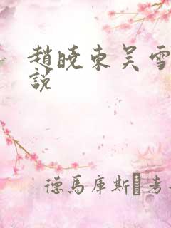 赵晓东吴雪晴小说