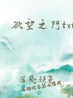 欲望之门txt