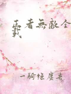 正者无敌全集下载