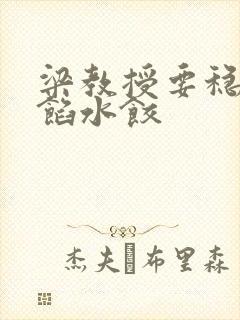 梁教授要稳住肉馅水饺