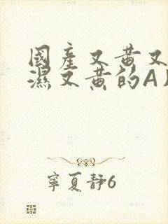 国产又黄又硬又湿又黄的A片小说