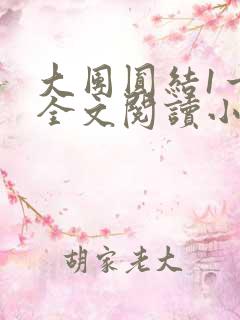 大团圆结1一6全文阅读小说