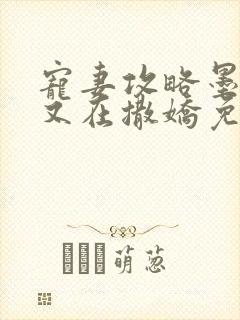 宠妻攻略墨太太又在撒娇免费阅读