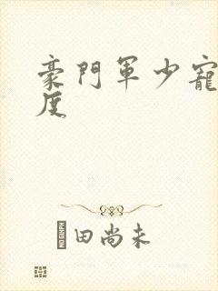 豪门军少宠妻无度