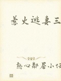 惹火逃妻三带一