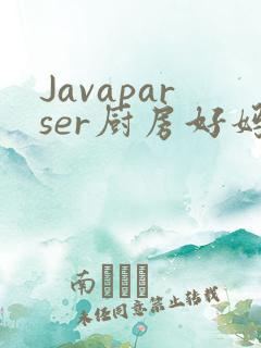 Javaparser厨房好妈妈