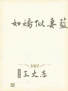 如娇似妻蓝小依