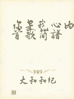 你是我心内的一首歌简谱