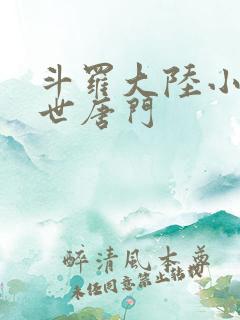 斗罗大陆小说绝世唐门