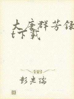 大唐群芳录txt下载