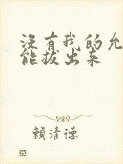 没有我的允许不能拔出来