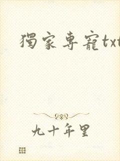 独家专宠txt