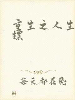 重生之人生新目标