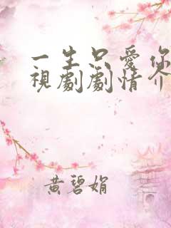 一生只爱你 电视剧剧情介绍