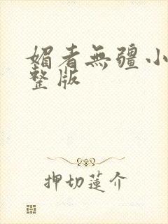 媚者无疆小说完整版