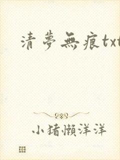 清梦无痕txt