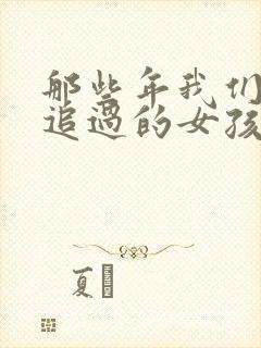 那些年我们一起追过的女孩小说