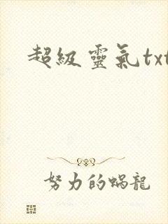 超级灵气txt