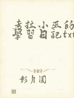 考拉小巫的英语学习日记txt