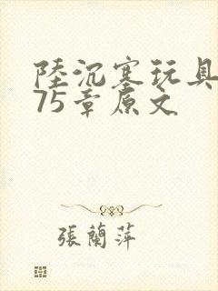 陆沉塞玩具高速75章原文