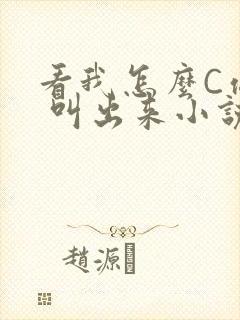 看我怎么C你的 叫出来小说