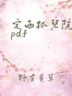 定西孤儿院纪事pdf