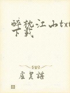 醉枕江山txt下载