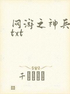 网游之神兵利器txt