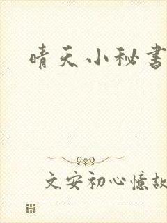 晴天小秘书