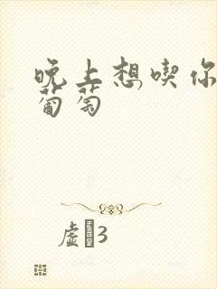 晚上想吃你的黑葡萄