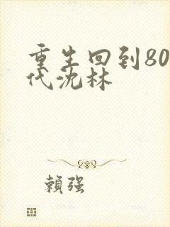 重生回到80年代沈林