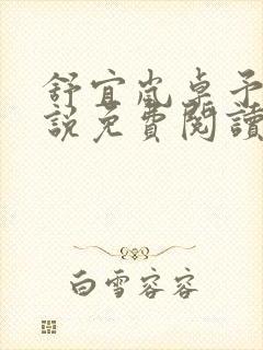 舒宜岚卓予淮小说免费阅读