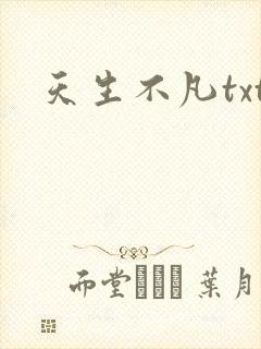 天生不凡txt