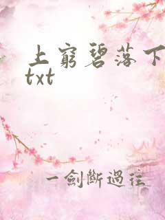 上穷碧落下黄泉txt