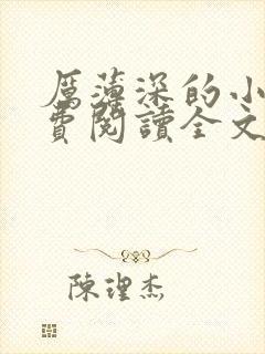 厉薄深的小说免费阅读全文