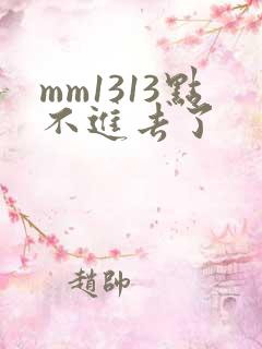 mm1313点不进去了