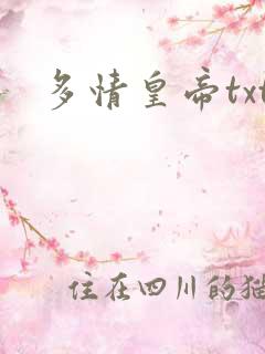 多情皇帝txt