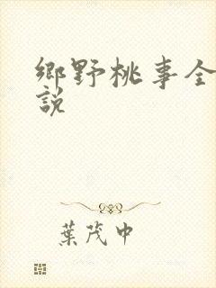 乡野桃事全文小说