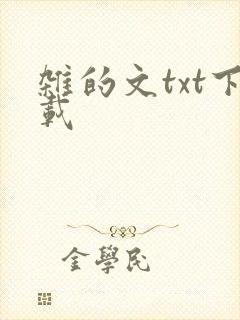 杂的文txt下载
