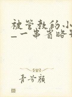 被管教的小美人_一串省略号_