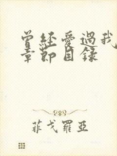 曾经爱过我刘念章节目录