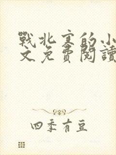 战北寒的小说全文免费阅读无弹窗