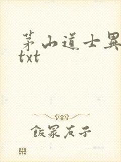 茅山道士异界游txt