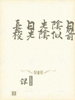 长日光阴日月如梭光阴似箭